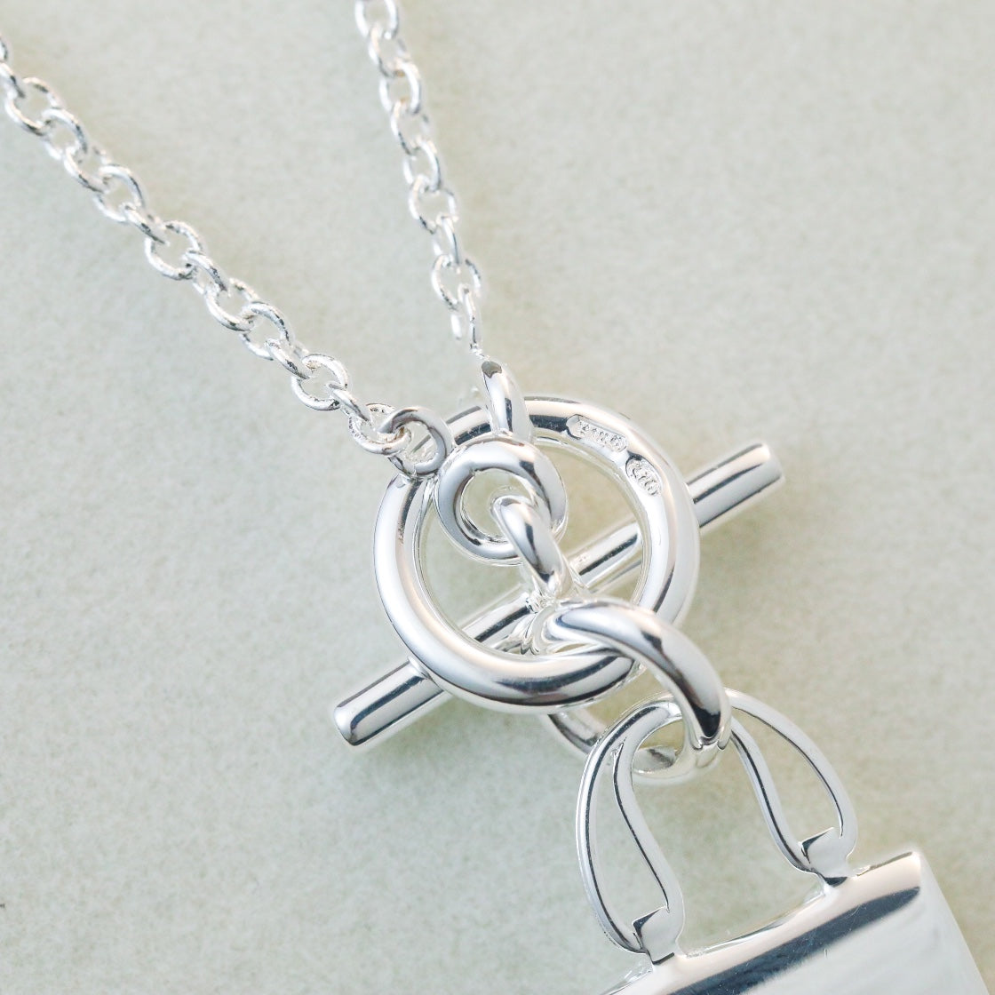 [Shinejoy]POP H PEDANT SILVER NECKLACE