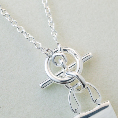 [Shinejoy]POP H PEDANT SILVER NECKLACE