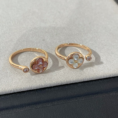 [Shinejoy]SUN 1 DIAMOND PINK MOP RING