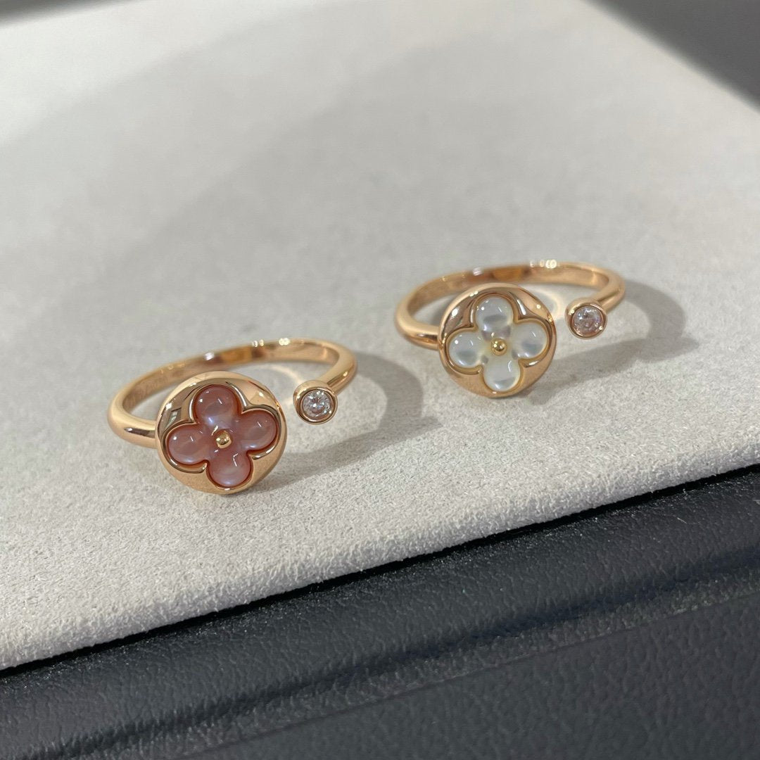 [Shinejoy]SUN 1 DIAMOND PINK MOP RING