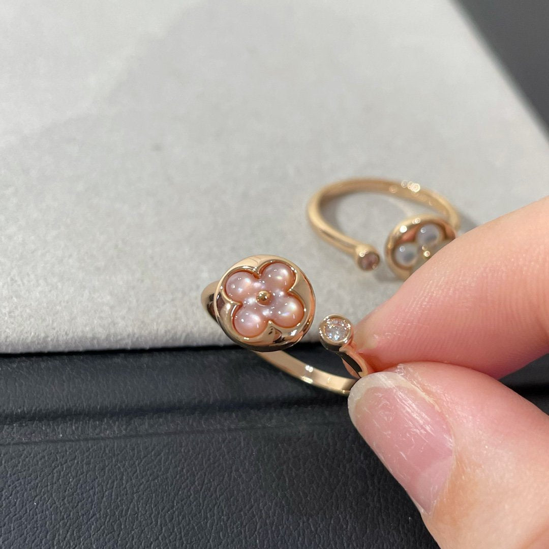 [Shinejoy]SUN 1 DIAMOND PINK MOP RING