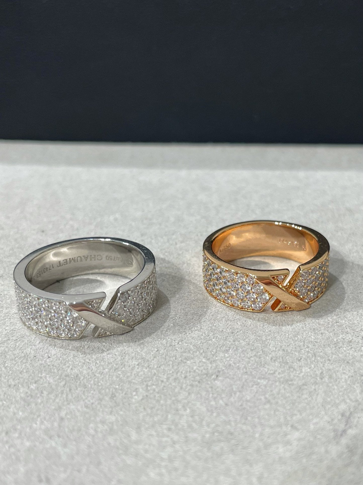 [Shinejoy]LIENS EVIDENCE  DIAMOND PAVED RING