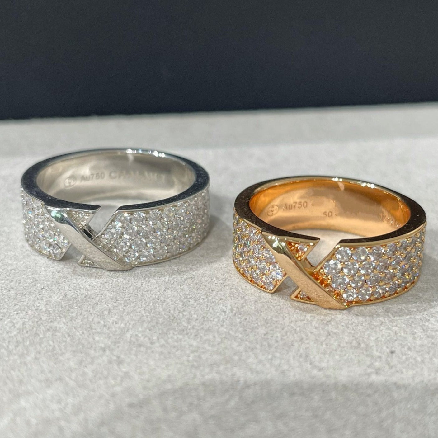 [Shinejoy]LIENS EVIDENCE  DIAMOND PAVED RING