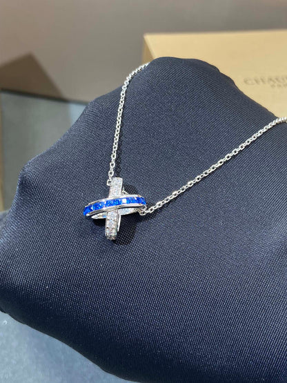 [Shinejoy]LIENS DIAMOND SILVER NECKLACE