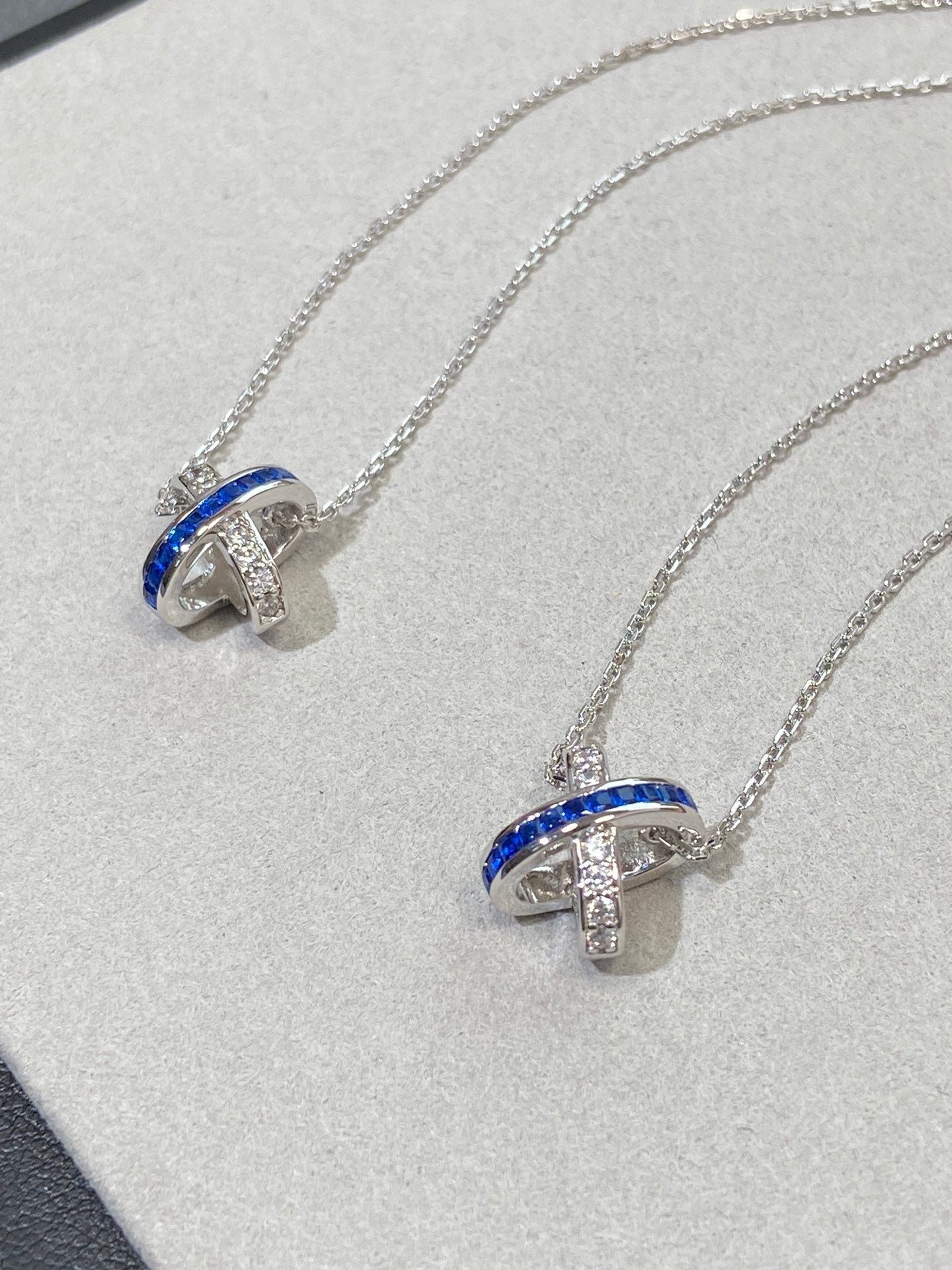 [Shinejoy]LIENS DIAMOND SILVER NECKLACE