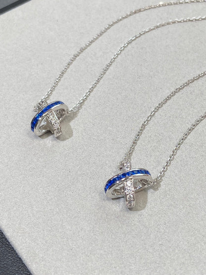 [Shinejoy]LIENS DIAMOND SILVER NECKLACE
