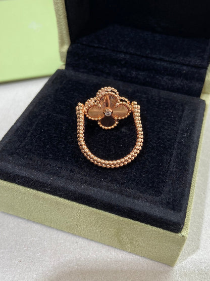 [Shinejoy]CLOVER RIVERSIBLE Shinejoy GOLD RING