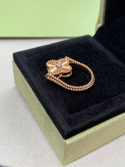 [Shinejoy]CLOVER RIVERSIBLE Shinejoy GOLD RING