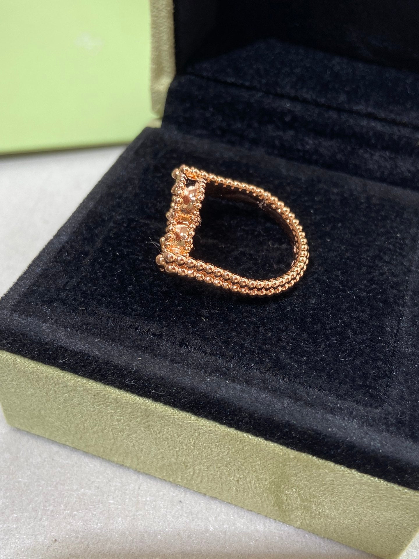 [Shinejoy]CLOVER RIVERSIBLE Shinejoy GOLD RING