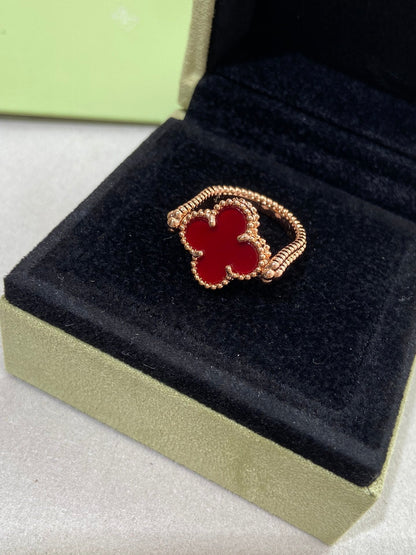 [Shinejoy]CLOVER RIVERSIBLE Shinejoy GOLD RING