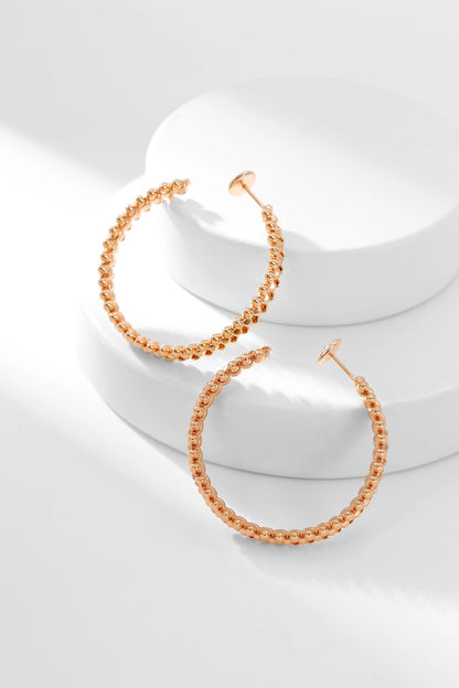 [Shinejoy]CLASH HOOP EARRINGS
