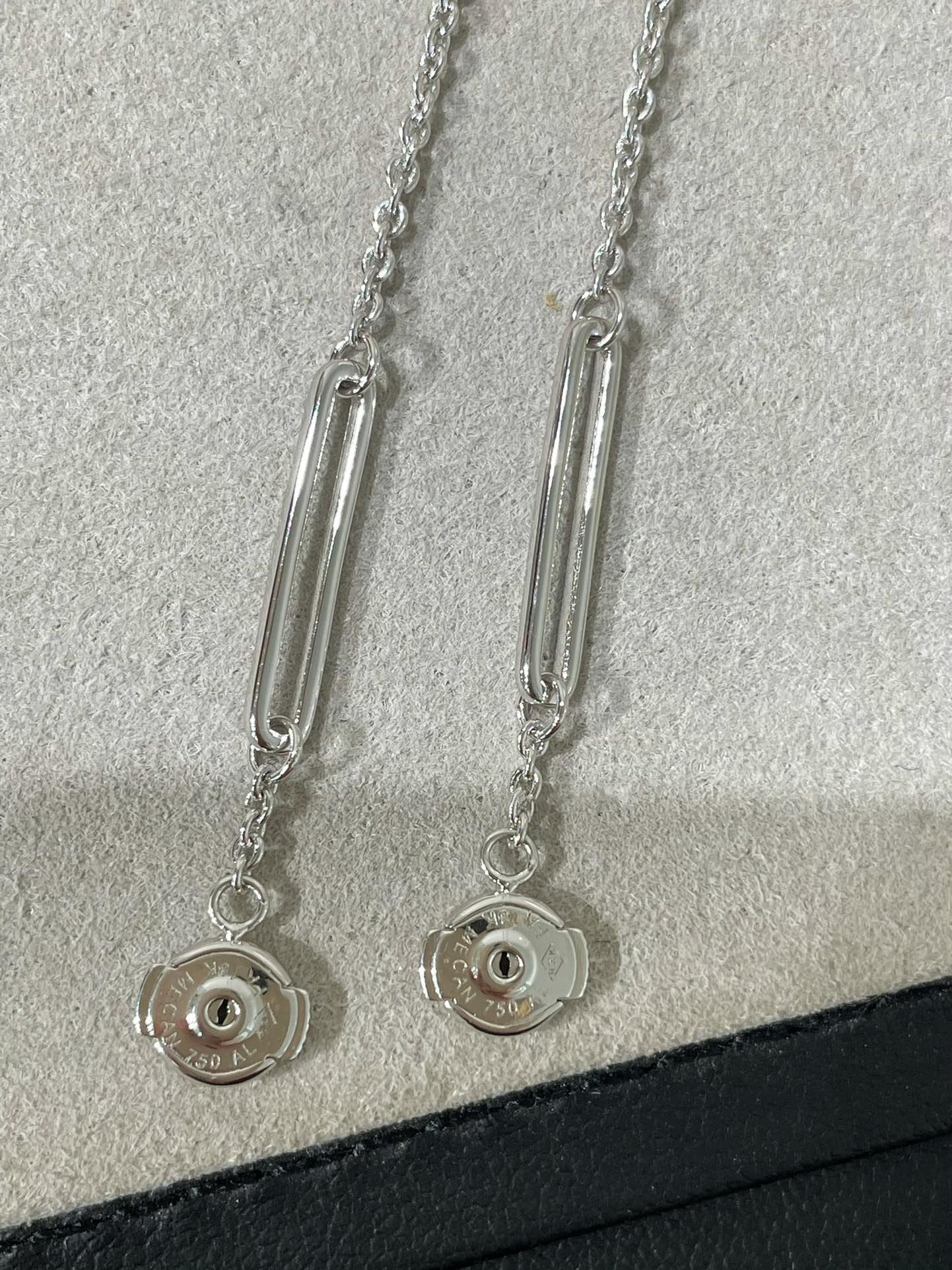 [Shinejoy]CHAINE CHAOS DIAMOND DROP EARRINGS