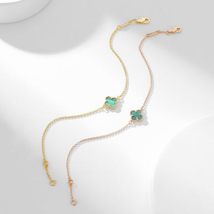 [Shinejoy]CLOVER BRACELET MALACHITE 1 MOTIF