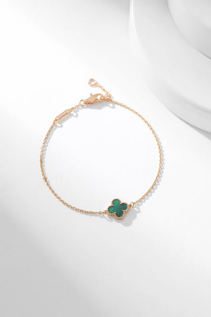 [Shinejoy]CLOVER BRACELET MALACHITE 1 MOTIF