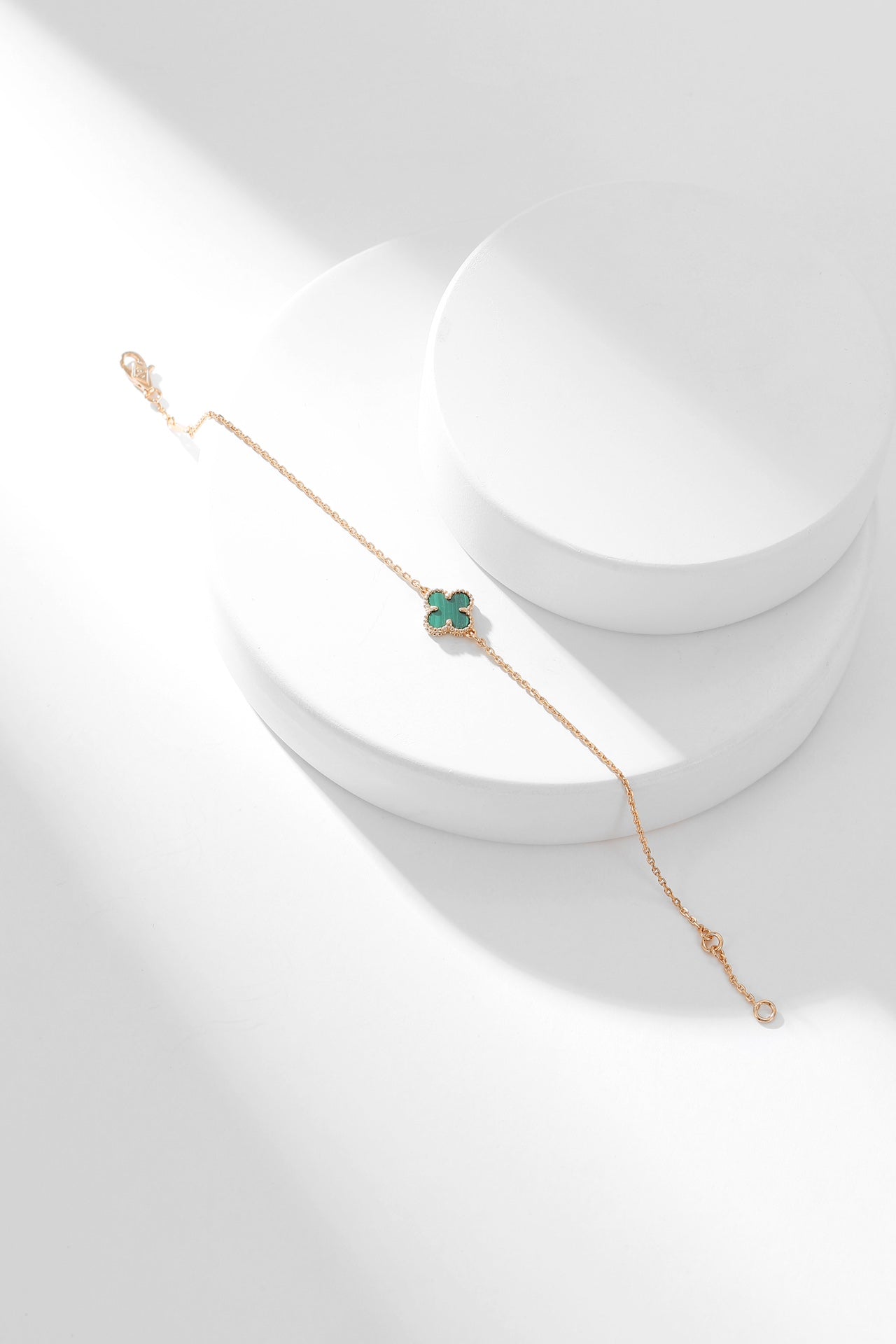 [Shinejoy]CLOVER BRACELET MALACHITE 1 MOTIF