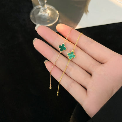 [Shinejoy]CLOVER BRACELET MALACHITE 1 MOTIF