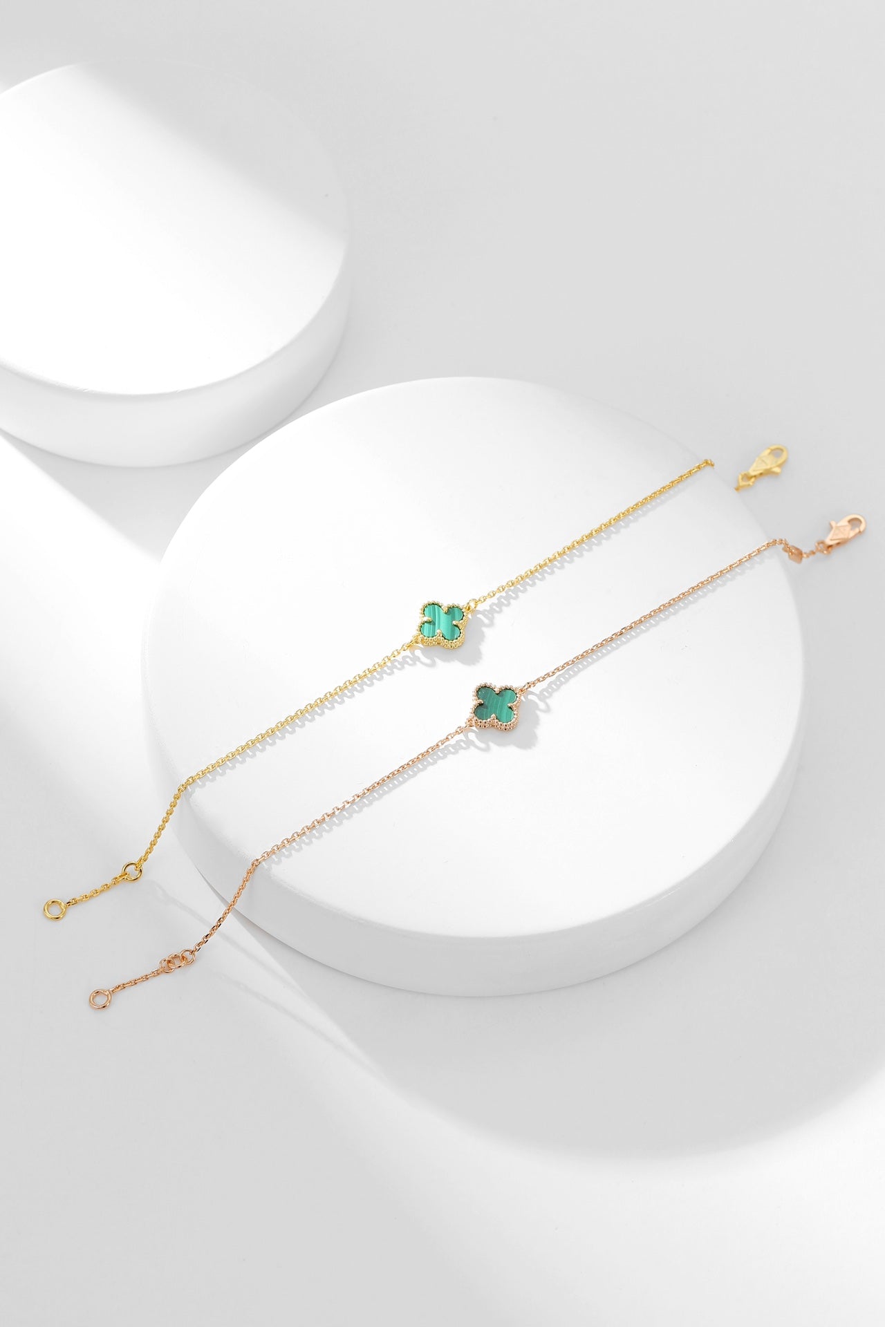 [Shinejoy]CLOVER BRACELET MALACHITE 1 MOTIF