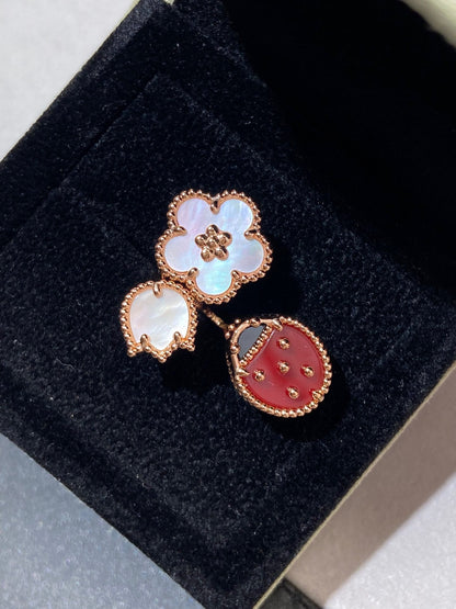 [Shinejoy]LUCKY 3 MOTIF Shinejoy GOLD RING