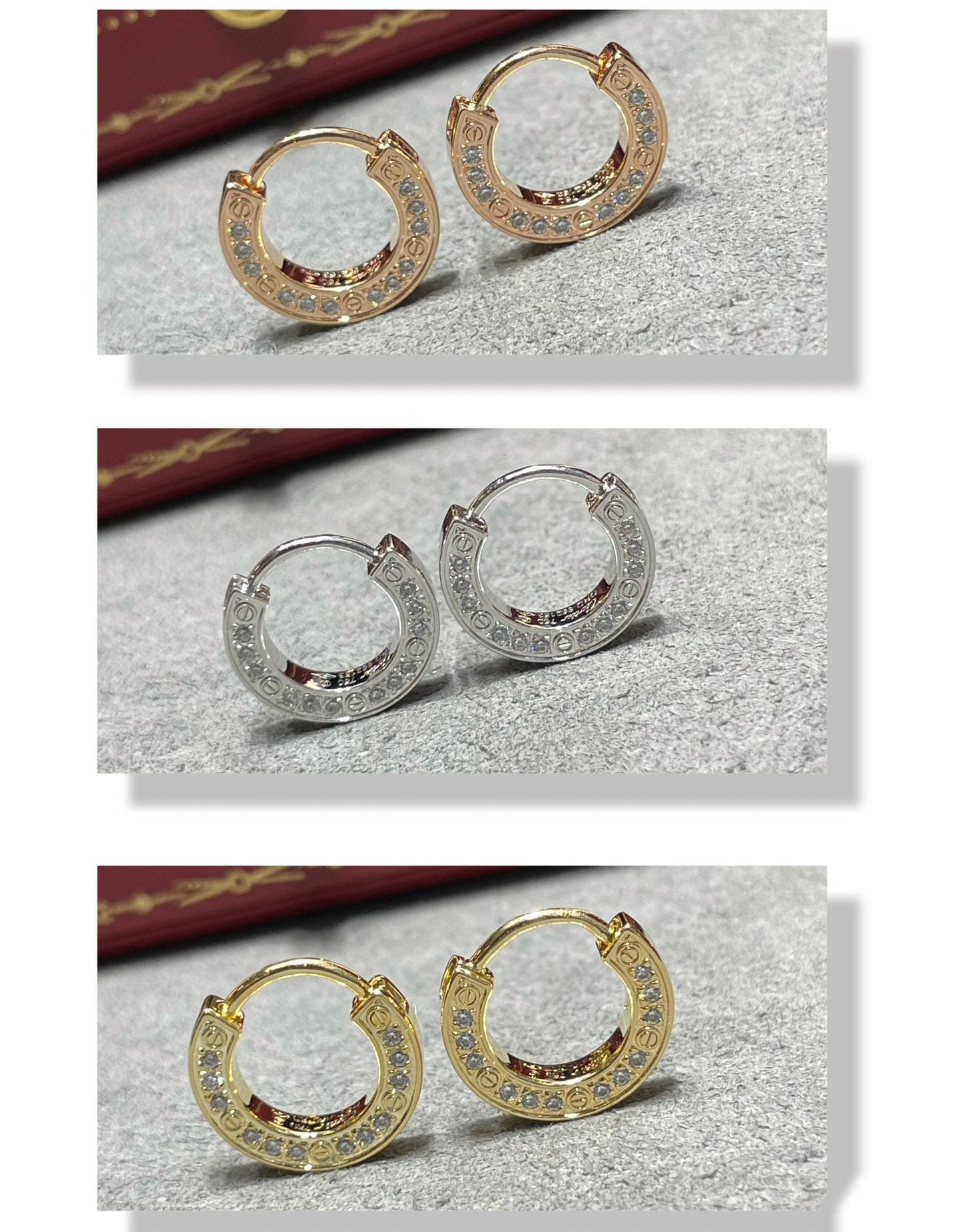 [Shinejoy]LOVE DIAMOND EARRINGS