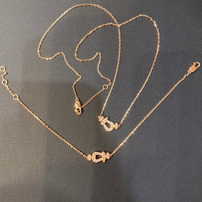 [Shinejoy]FORCE 10 DIAMOND PINK GOLD NECKLACE MINI MODEL