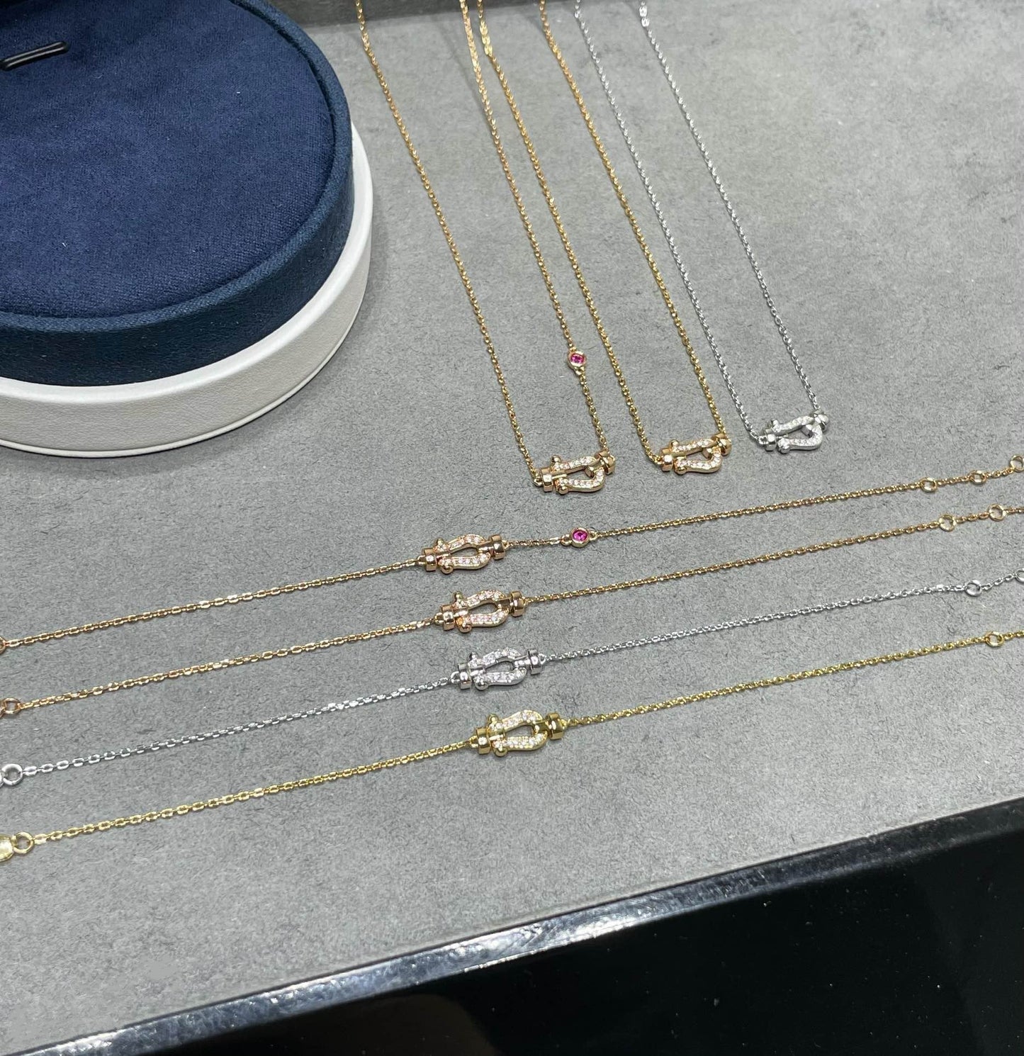 [Shinejoy]FORCE 10 DIAMOND PINK GOLD NECKLACE