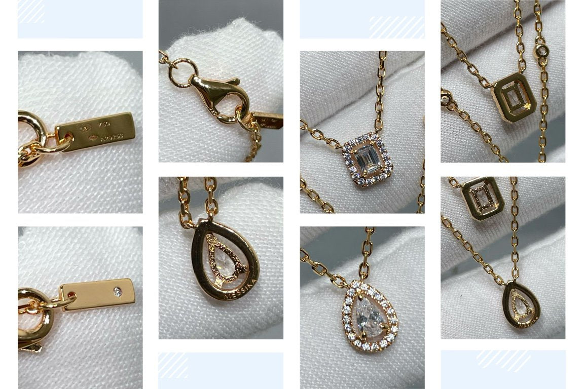 [Shinejoy]MY TWIN 2 ROW DIAMOND NECKLACE