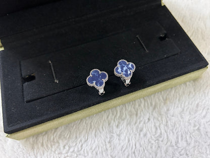 [Shinejoy]CLOVER PIETERSITE MEDIUM STUD EARRINGS