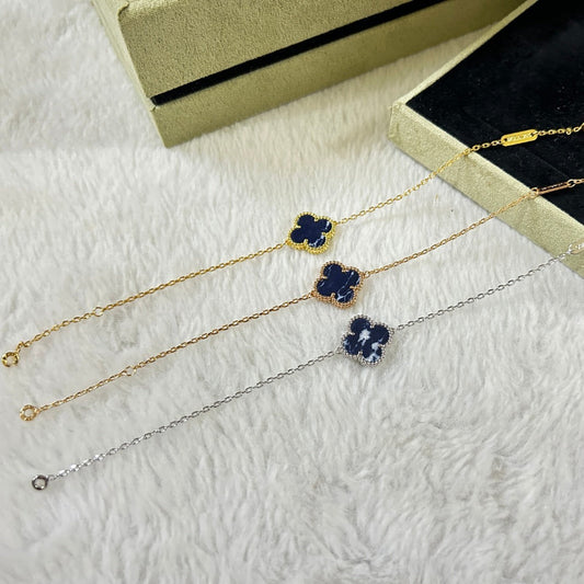 [Shinejoy]CLOVER 1 MOTIF PIETERSITE BRACELET