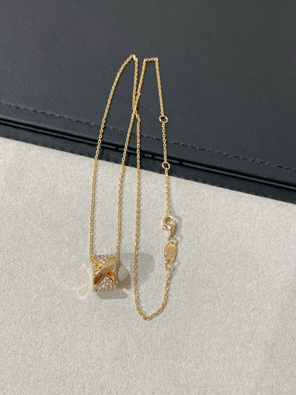 [Shinejoy]LIENS EVIDENCE DIAMOND PAVED NECKLACE
