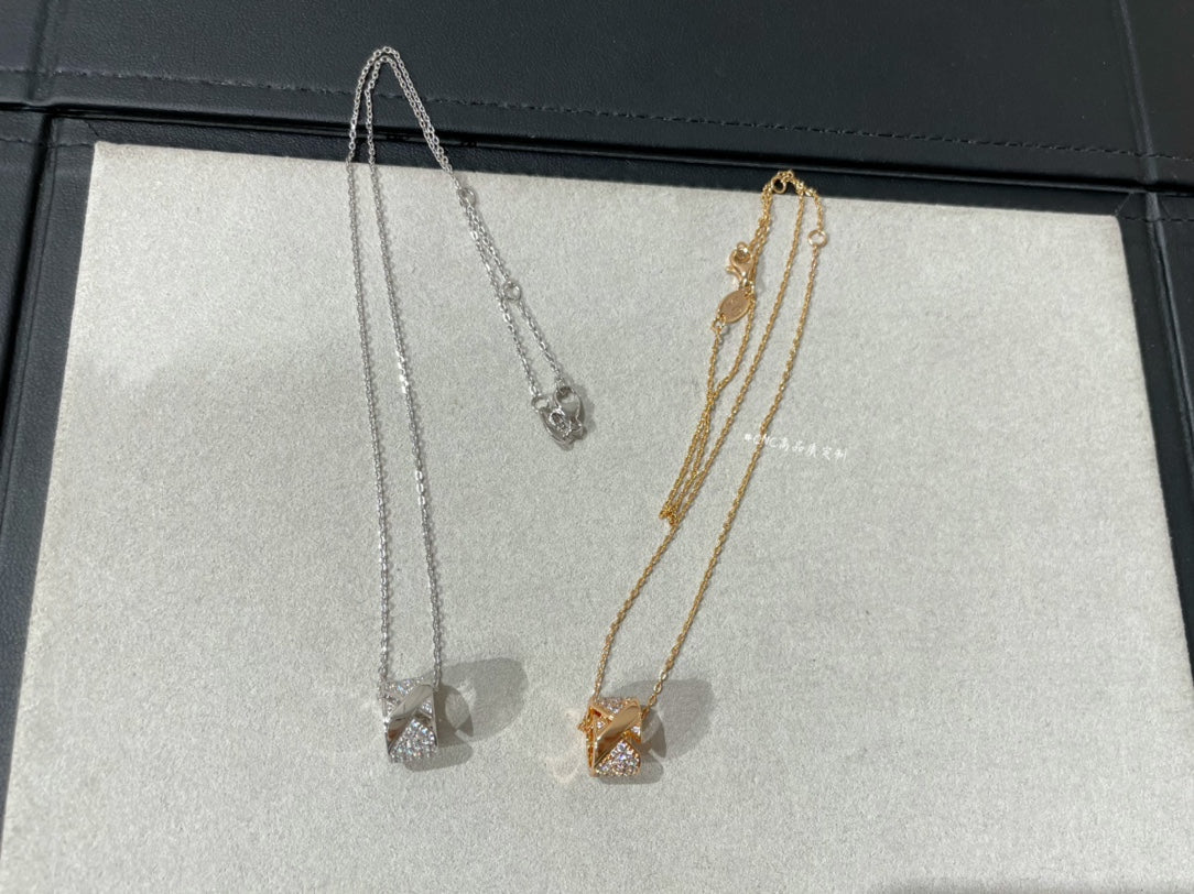 [Shinejoy]LIENS EVIDENCE DIAMOND PAVED NECKLACE