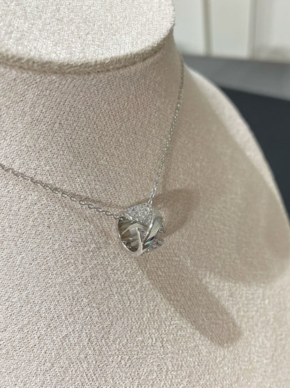 [Shinejoy]LIENS EVIDENCE DIAMOND PAVED NECKLACE