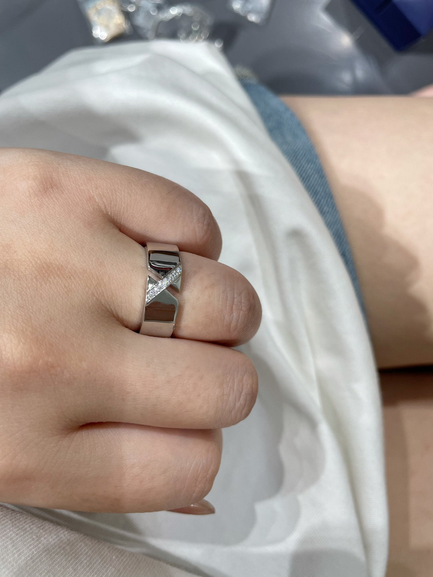 [Shinejoy]LIENS EVIDENCE DIAOMOND RING
