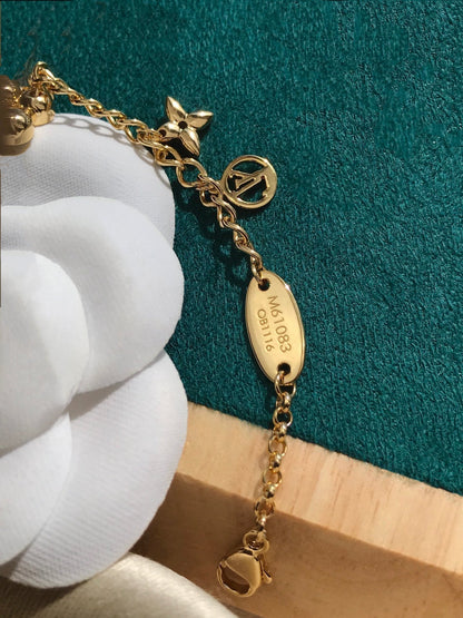 [Shinejoy]BLOOMING PINK GOLD MOP BRACELET