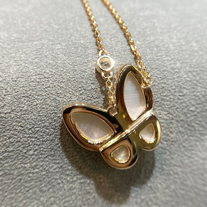 [Shinejoy]BUTTERFLY MOP DIAMOND NECKLACE