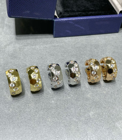 [Shinejoy]BEE LOVE DIAMOND HOOP EARRINGS