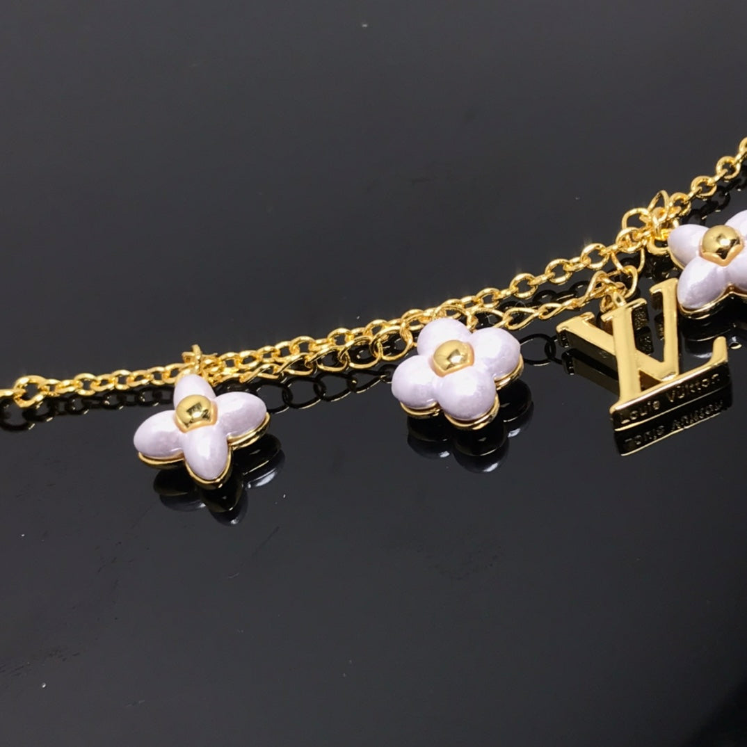 [Shinejoy]LOGO 6 MOTIF STAR AND SUN GOLD BRACELET