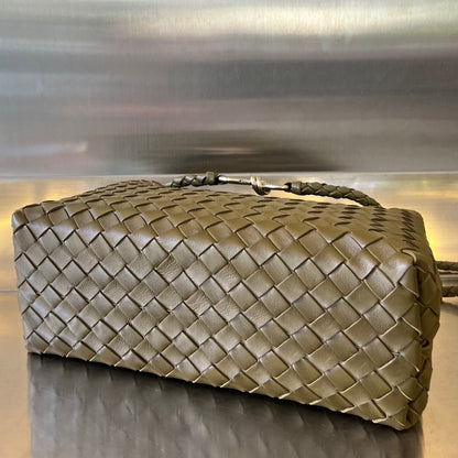BV MEDIUM ANDIAMO 32CM CUIR D'AGNEAU OLIVE