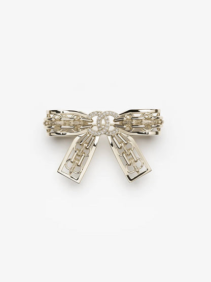 [Shinejoy]25K Hollow Bow Brooch