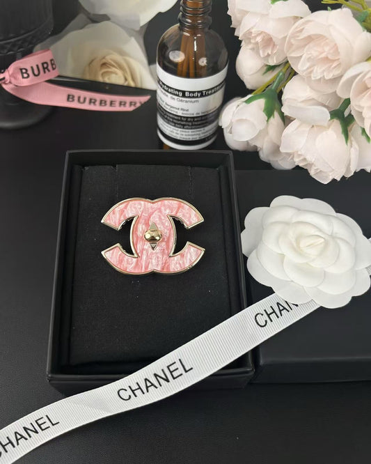 [Shinejoy]Pink Resin Classic Brooch 5cm