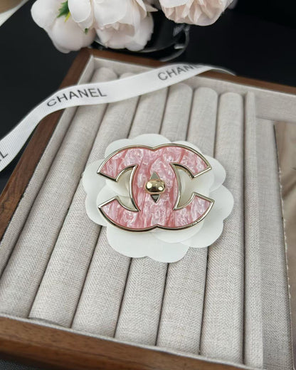 [Shinejoy]Pink Resin Classic Brooch 5cm