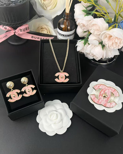 [Shinejoy]Pink Resin Classic Brooch 5cm
