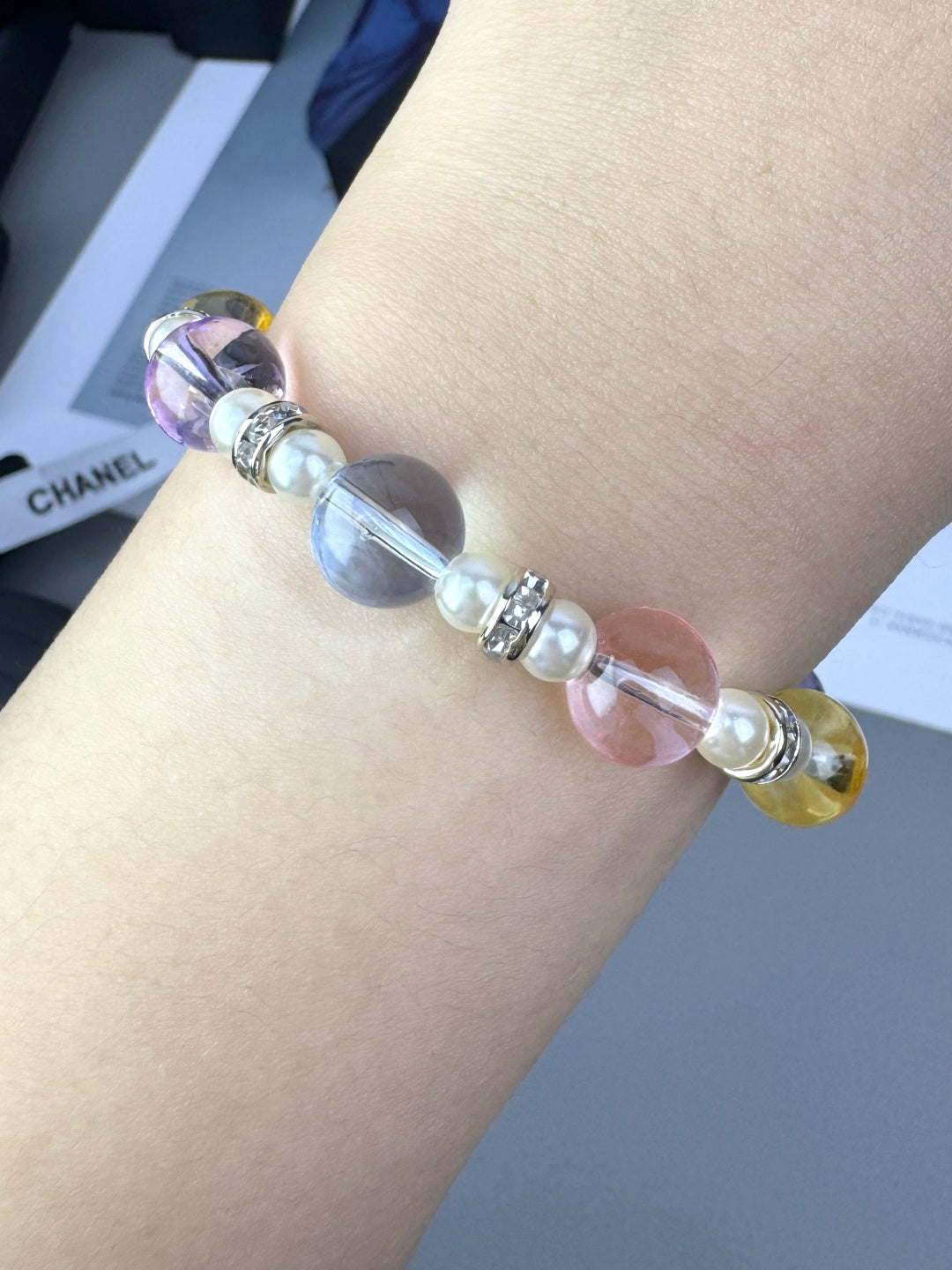 [Shinejoy]Colorful Transparent Resin Bracelet