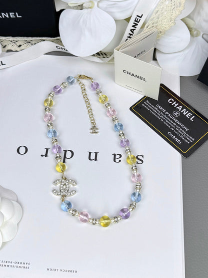 [Shinejoy]26C New Spring Collection Colorful Transparent Resin Necklace