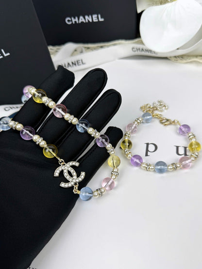 [Shinejoy]26C New Spring Collection Colorful Transparent Resin Necklace