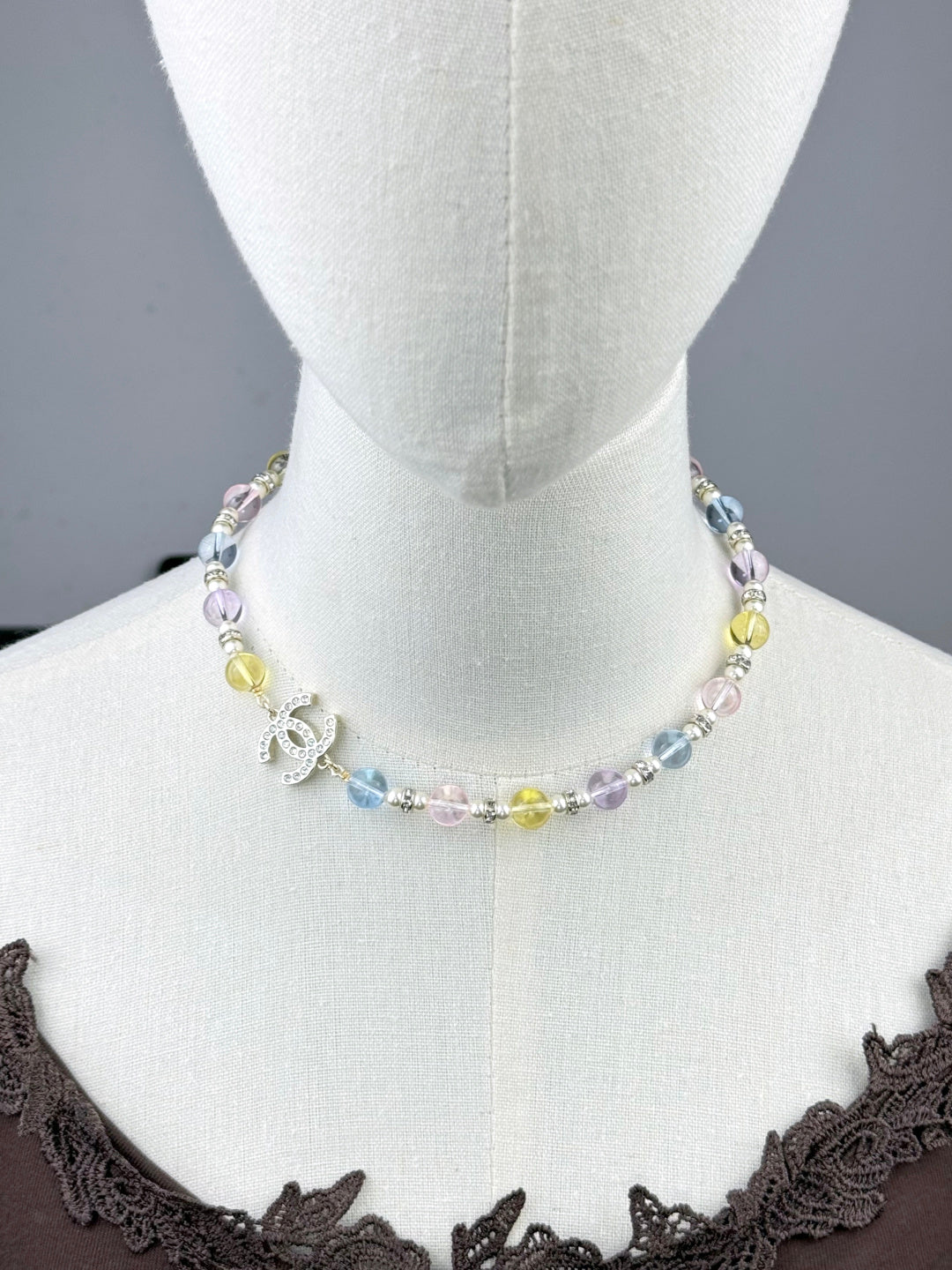 [Shinejoy]26C New Spring Collection Colorful Transparent Resin Necklace