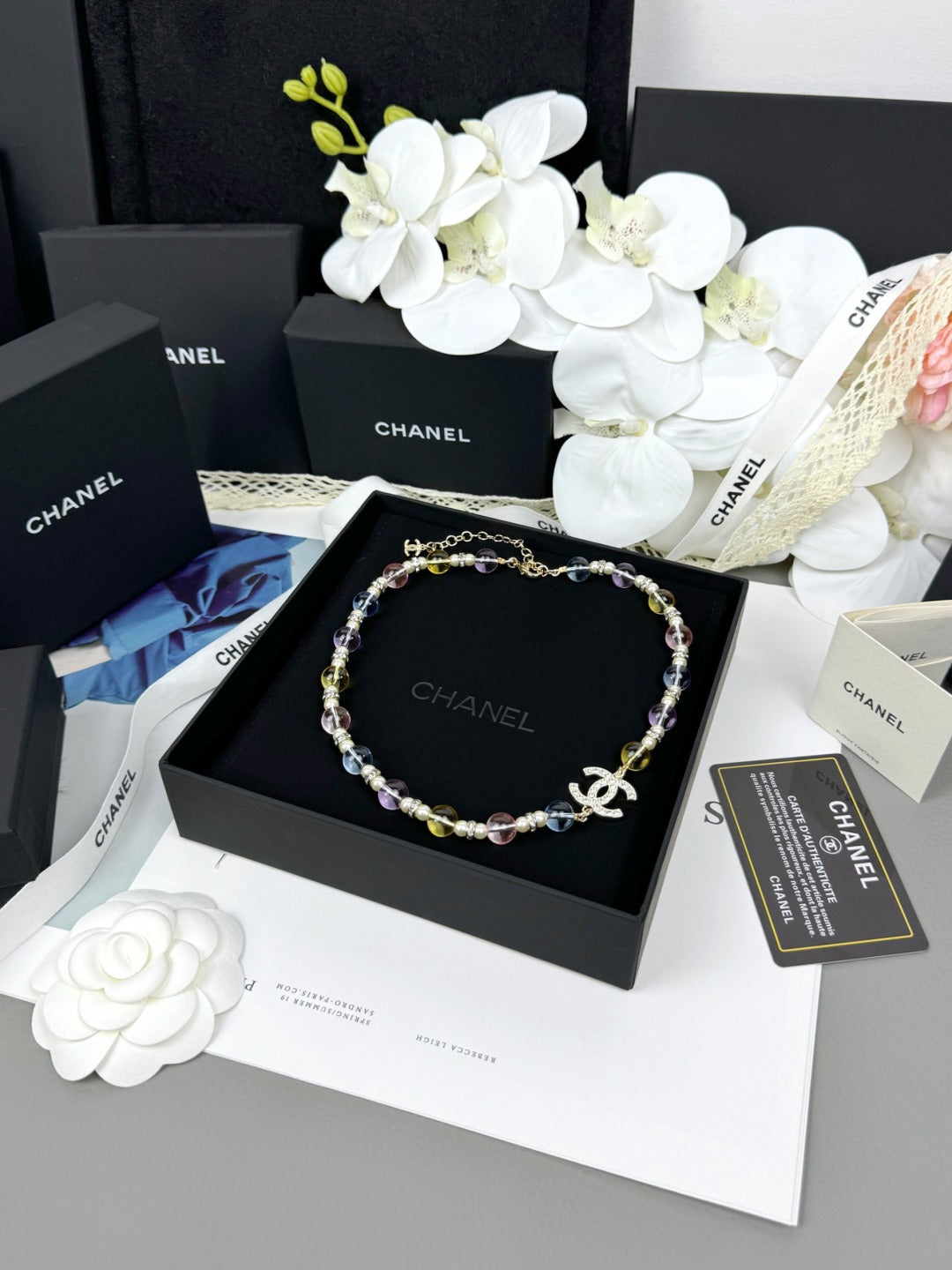 [Shinejoy]26C New Spring Collection Colorful Transparent Resin Necklace