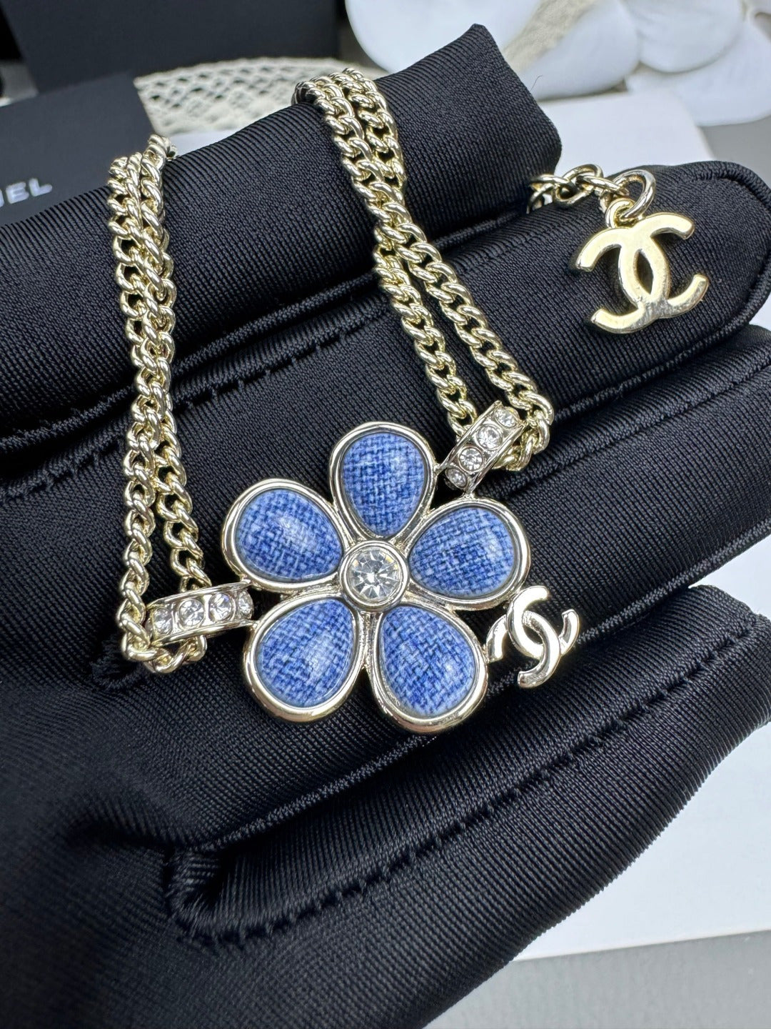 [Shinejoy]VOLTE New Blue Floral Double-Layer Bracelet
