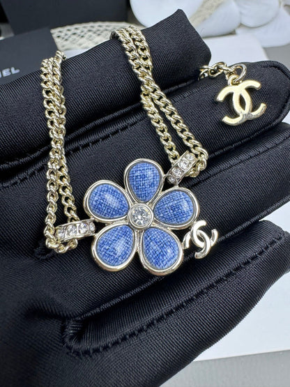 [Shinejoy]VOLTE New Blue Floral Double-Layer Bracelet