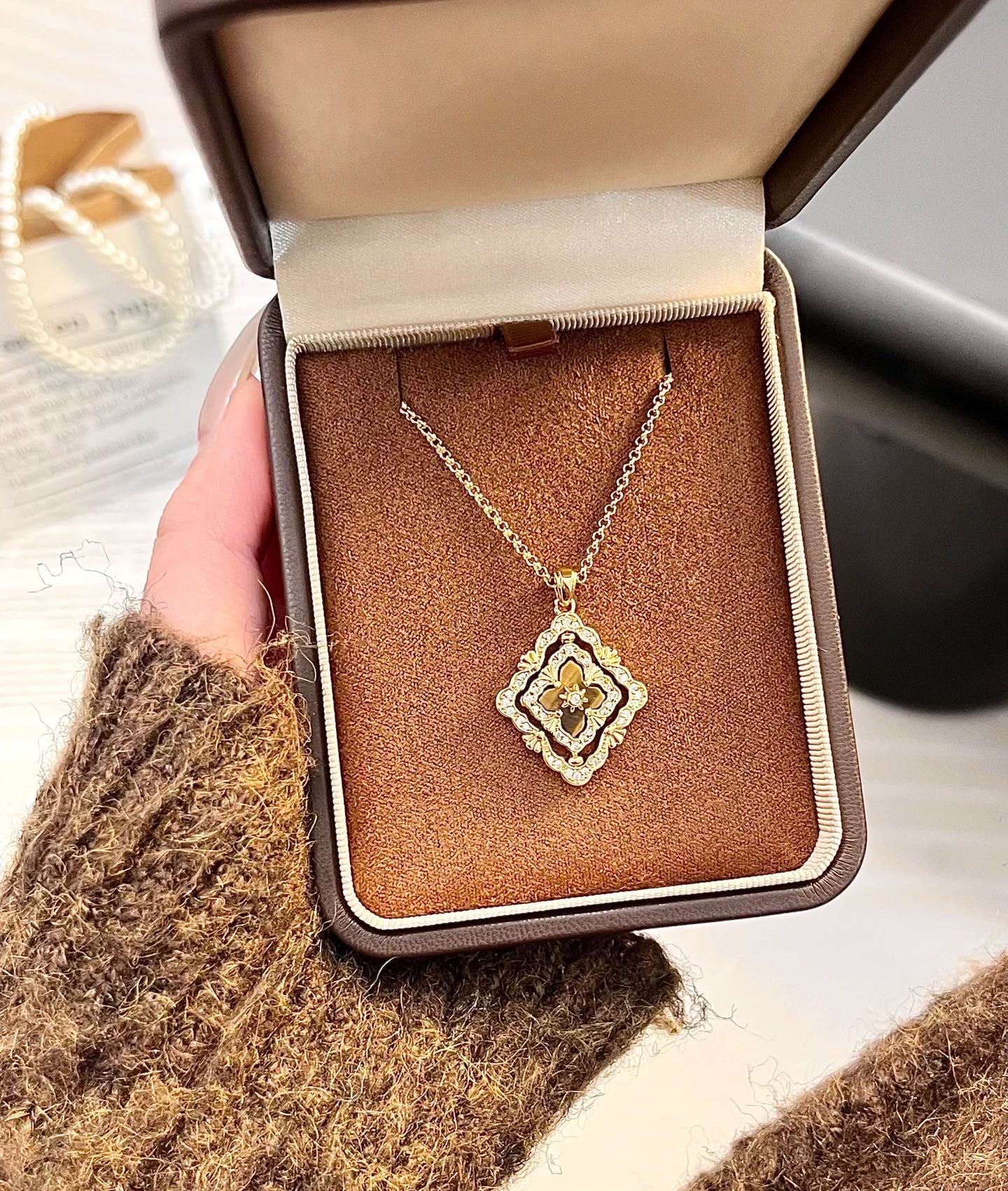 [Shinejoy] B.C.L ENAMEL ROTATING SINGLE-DIAMOND NECKLACE£¨Various colors£©
