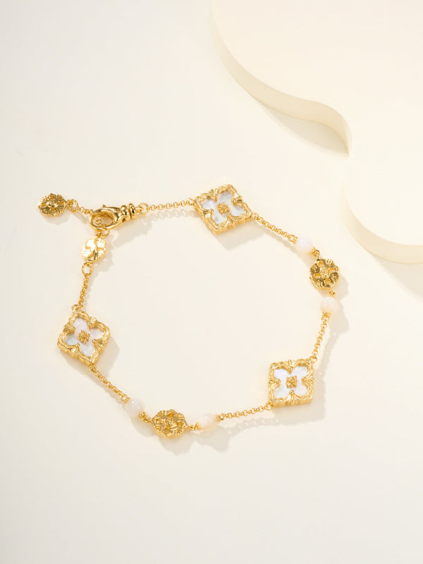 [Shinejoy]B.C.L ENAMELED Three-Flower Bracelet£¨Trumpet)